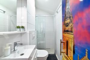 Et badeværelse på Piccolo Apartments