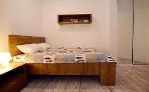 Posteľ alebo postele v izbe v ubytovaní Apartament przy Latarni Morskiej