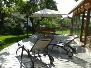 Vonkajšia záhrada v ubytovaní Hotel-Pension Stallinger