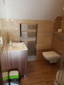 A bathroom at Sarna Karkonosze
