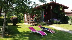 Κήπος έξω από το Camping Fraiteux