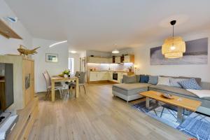 Kuchyň nebo kuchyňský kout v ubytování Ferienwohnung Strandküken