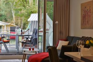 Posezení v ubytování Ferienwohnung Seestern