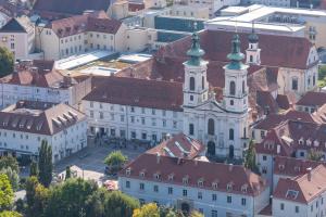 Výhľad na mesto Graz alebo výhľad na mesto priamo z apartmánu