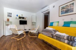 TV a/nebo společenská místnost v ubytování Holiday Home Fasana