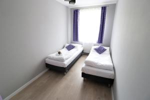 Posteľ alebo postele v izbe v ubytovaní Apartamenty BM'Kruk