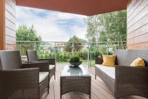 Balkón alebo terasa v ubytovaní Grace Apartment I