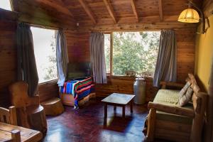 Posezení v ubytování Patagonia Sin Fronteras