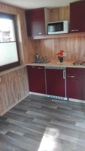 Η κουζίνα ή μικρή κουζίνα στο Ferienbungalow 1