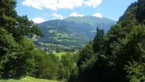 シュルンスにあるHaus Rünzlerの山の渓谷の眺め