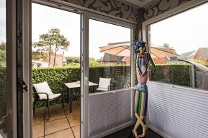 Rõdu või terrass majutusasutuses Hotel Kolb