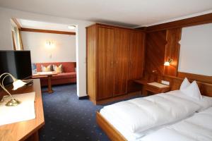 Posteľ alebo postele v izbe v ubytovaní Hotel Post Kappl