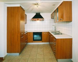 Kuchyň nebo kuchyňský kout v ubytování Ferienwohnung Edelweiss