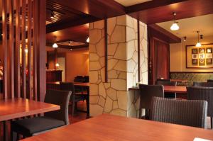 Restaurace v ubytování こんぴら温泉 貸切湯の宿 ことね