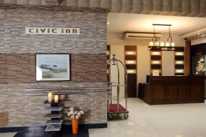 Lobby o reception area sa Civic Inn