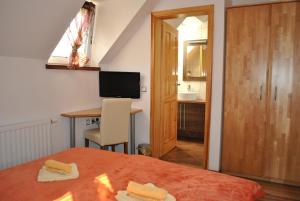 TV a/nebo společenská místnost v ubytování Guest House Čater