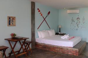 Cama o camas de una habitación en Ocean Front Campgrounds