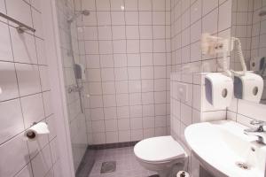Koupelna v ubytování Bardufoss Hotell