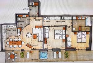 Plan piętra w obiekcie SPA-Lounge