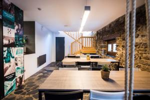 Χώρος καθιστικού στο Mountain Hostel Tarter