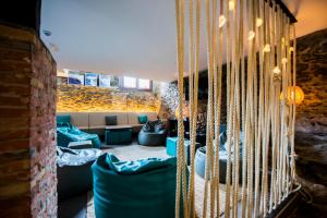 Χώρος καθιστικού στο Mountain Hostel Tarter