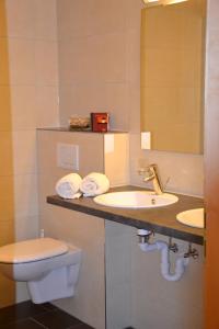 Koupelna v ubytování Appartements Aurora