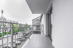 Balkon lub taras w obiekcie Apartament 48m w centrum Grójca