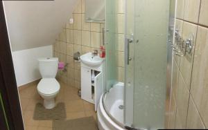 Kúpeľňa v ubytovaní Pod Kasztanem