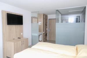 Μια τηλεόραση ή/και κέντρο ψυχαγωγίας στο Hotel Traube Garni