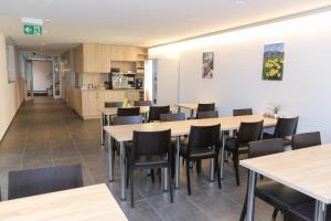 Kuchyň nebo kuchyňský kout v ubytování Hotel Traube Garni
