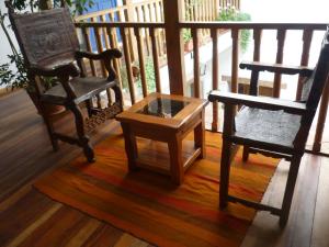 Uma varanda ou terraço em Posada Villa Mayor