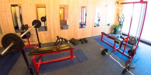 Posilňovňa alebo fitness centrum v ubytovaní Hotel Tanecnica