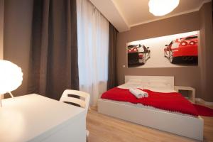 Postel nebo postele na pokoji v ubytování Planet Hostel