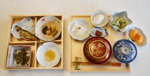 Các lựa chọn bữa sáng cho khách tại Auberge Fujii Fermier