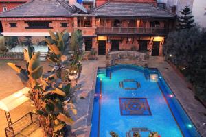The swimming pool at or close to Hotel Manaslu