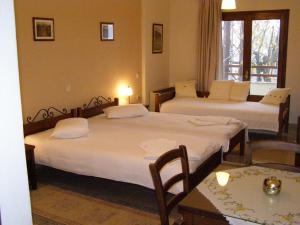 Cama o camas de una habitación en Guesthouse Kallisto