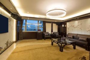 Posezení v ubytování Overseas Chinese Hotel Wenzhou