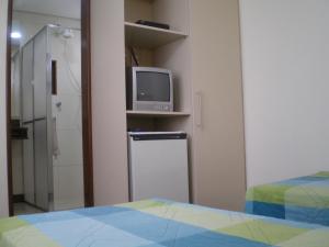 Cama ou camas em um quarto em Hotel São Bento
