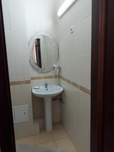 Koupelna v ubytování Hotel Botakoz