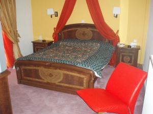 Krevet ili kreveti u jedinici u okviru objekta Hotel Orfeas