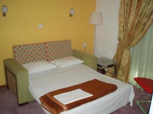 Krevet ili kreveti u jedinici u okviru objekta Hotel Orfeas