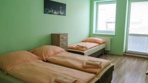 Posteľ alebo postele v izbe v ubytovaní Apartmány ORAVA-EDDA