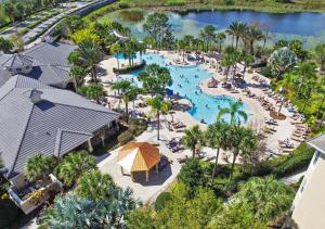 an aerial view of a pool at a resort at Disney Bunk Room--Windsor Hills in Orlando