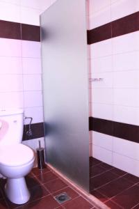 Koupelna v ubytování Apollo Hotel