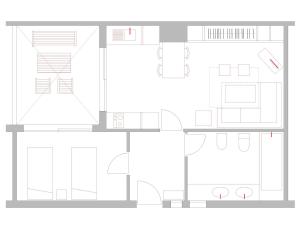 The floor plan of Apartamento San Bernardo