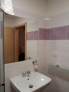 Kúpeľňa v ubytovaní Rodinný wellness hotel U Langrů