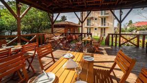 Balkón nebo terasa v ubytování Orange Hotel