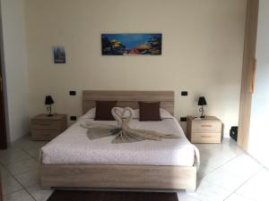 Кровать или кровати в номере Gaia House