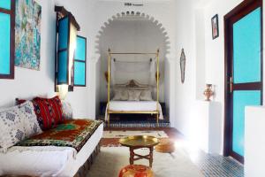 A seating area at Riad Khmisa
