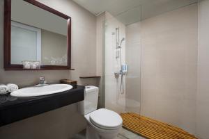 Koupelna v ubytování Sapa Luxury Hotel